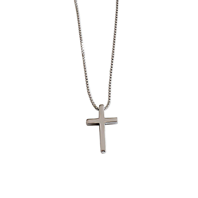 Kreuz Halskette aus 925 Sterling Silber von silverbene, klassisch und elegant, casual Stil, feine Silberkette mit Kreuzanhänger