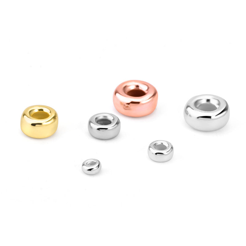 Cute Bread 925 Sterling Silver DIY Bead Caps - SterlingSilberSchmuck