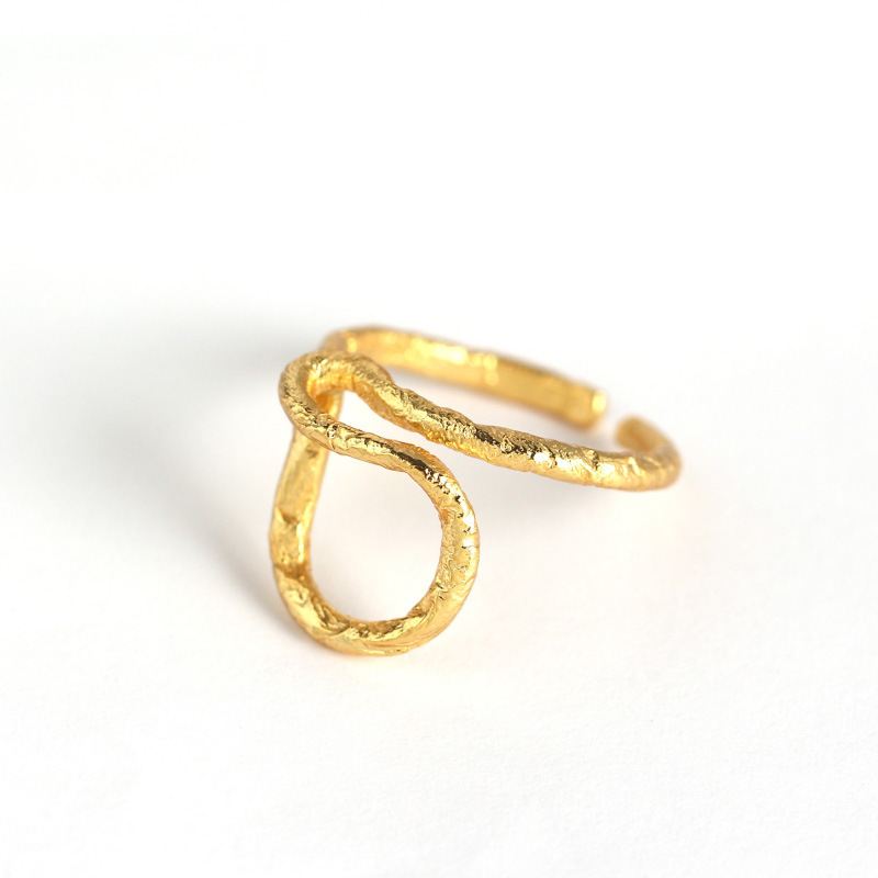 Minimalist silver cross ring in adjustable 925 sterling silver by silverbene, showcasing a sleek and modern design.