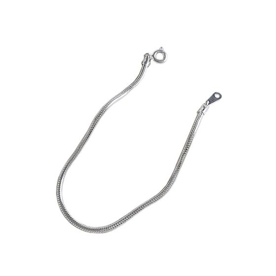 2mm Snake Chain Bracelet 925 Sterling Silver Elegant Women's
