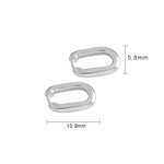 Lade das Bild in den Galerie-Viewer, Simple Geometric Ellipse 925 Sterling Silver Leverback Earrings
