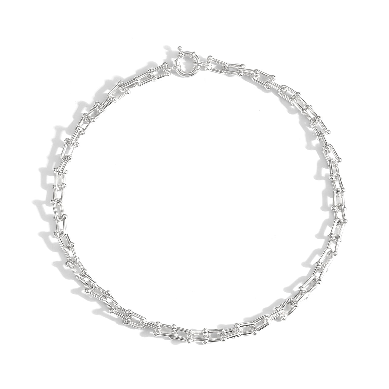 Klassische Hollow Chain Halskette aus 925 Sterlingsilber - SterlingSilberSchmuck