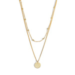 Lade das Bild in den Galerie-Viewer, Choker Double Beads Chain Tag Coin 925 Sterling Silver Necklace
