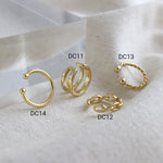 Lade das Bild in den Galerie-Viewer, Simple Hollow Chain Twisted 925 Sterling Silver Non-Pierced Earrings(Single)
