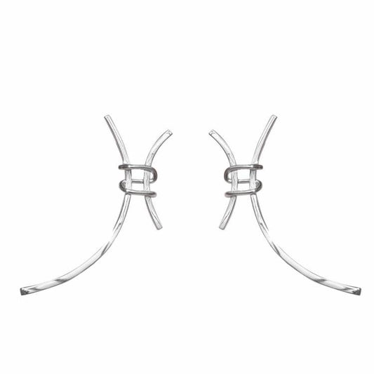 H Letter Ohrstecker 925 Sterling Silber Statement modern