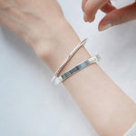 Lade das Bild in den Galerie-Viewer, Fashion Simple Smooth Surface 925 Sterling Silver Bangle
