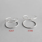 Lade das Bild in den Galerie-Viewer, Simple Hollow Double Layers 925 Sterling Silver Adjustable Ring
