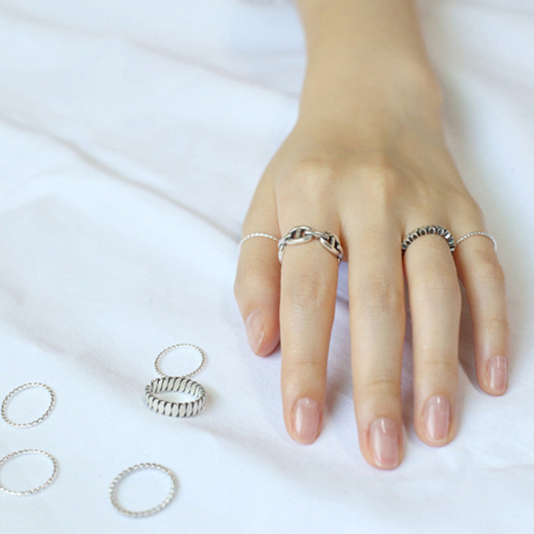 Verstellbares Silber-Pig-Nasenring im Vintage-Stil aus 925 Sterling Silber von silverbene, modern und elegant.