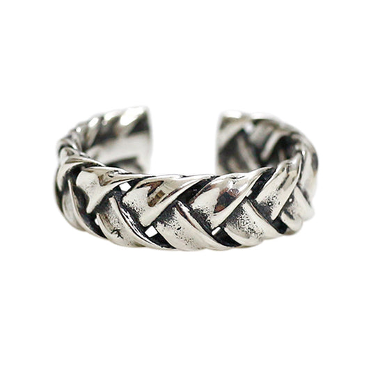 Vintage Twist Ring 925 Sterling Silber verstellbar elegant