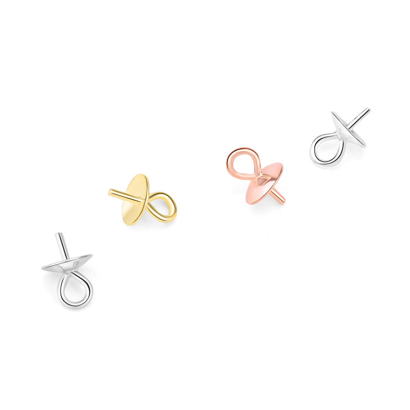 Simple Round 3mm 925 Sterling Silver DIY Bail - SterlingSilberSchmuck