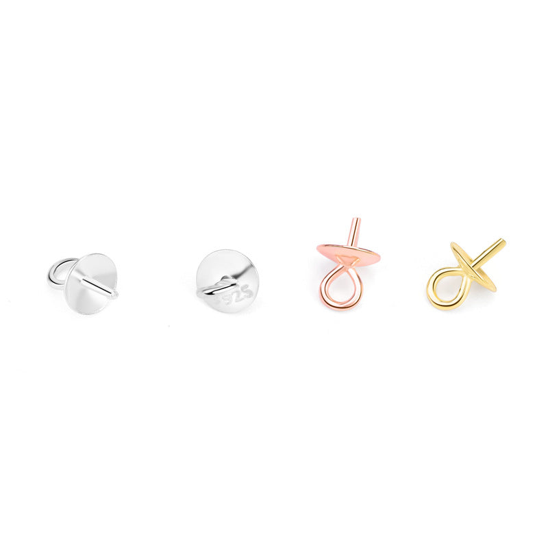 Simple Round 3mm 925 Sterling Silver DIY Bail - SterlingSilberSchmuck