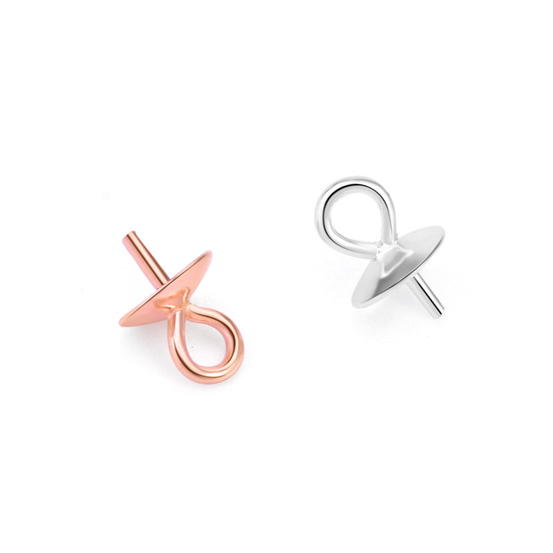 Simple Round 3mm 925 Sterling Silver DIY Bail - SterlingSilberSchmuck