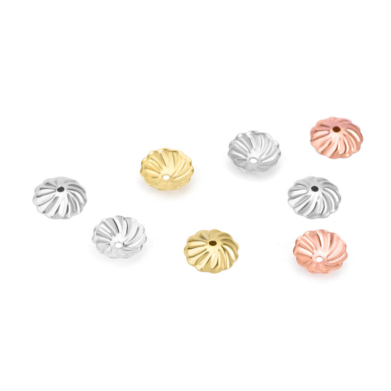 New Flower 925 Sterling Silver DIY Bead Caps - SterlingSilberSchmuck