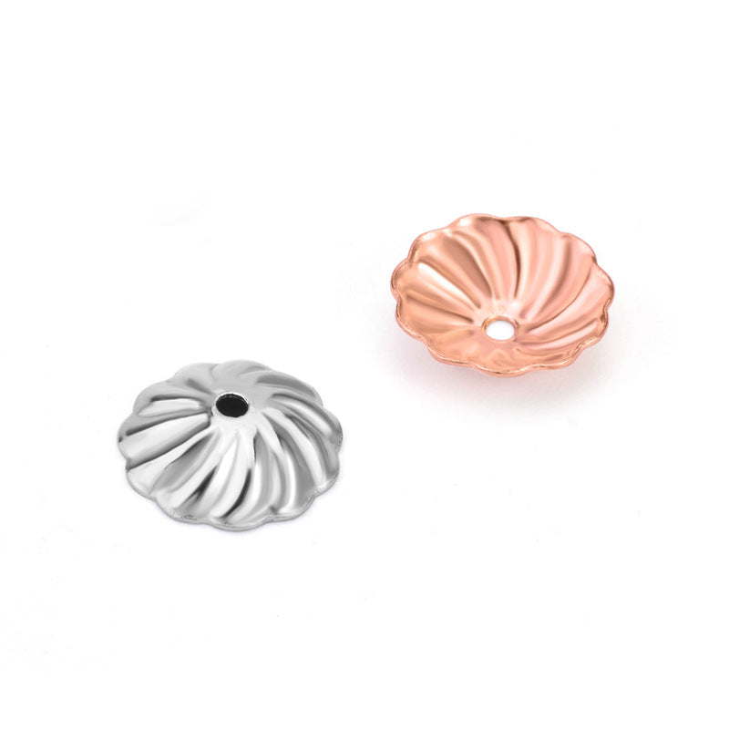 New Flower 925 Sterling Silver DIY Bead Caps - SterlingSilberSchmuck
