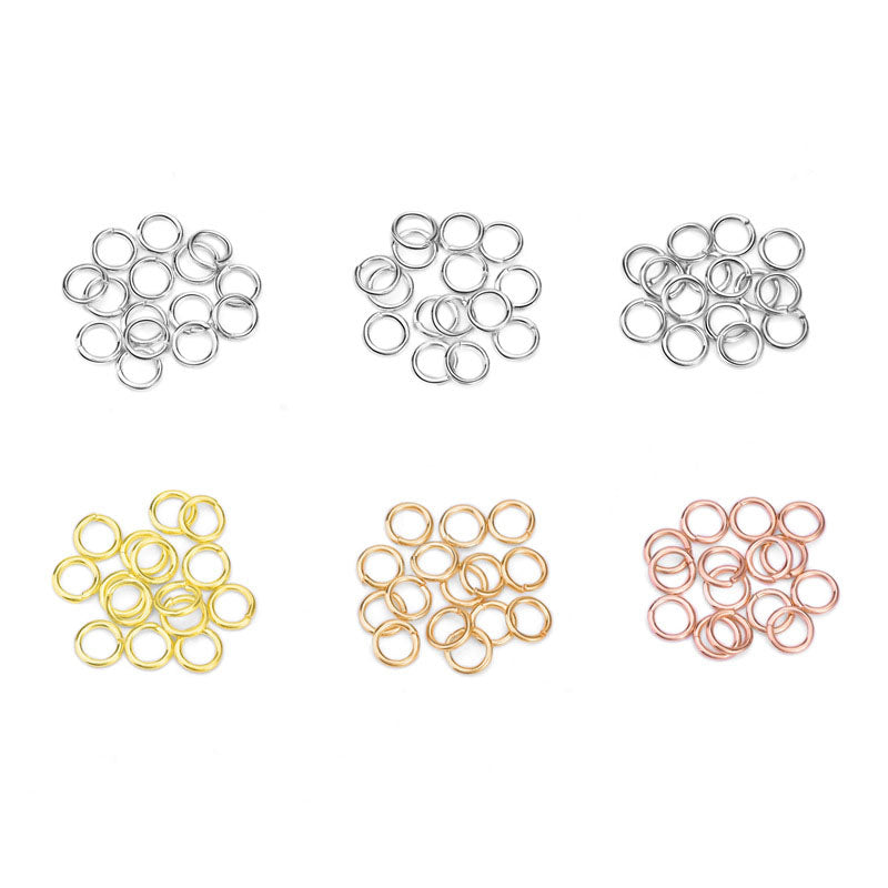 Simple Round Loops 925 Sterling Silver DIY Connectors - SterlingSilberSchmuck