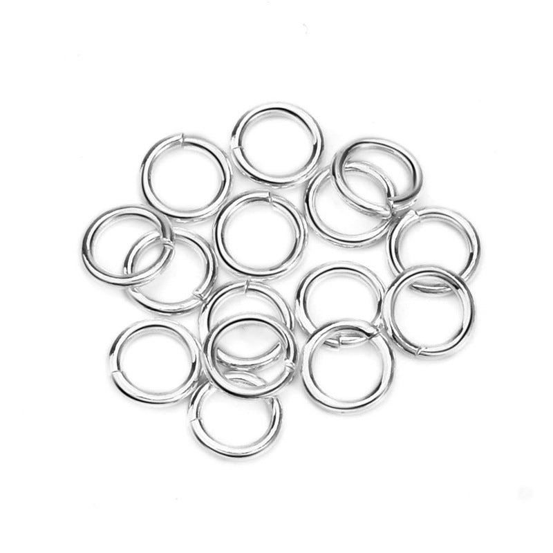 Simple Round Loops 925 Sterling Silver DIY Connectors - SterlingSilberSchmuck