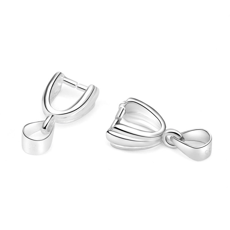 Simple Sunflower Seeds 925 Sterling Silver DIY Bails - SterlingSilberSchmuck