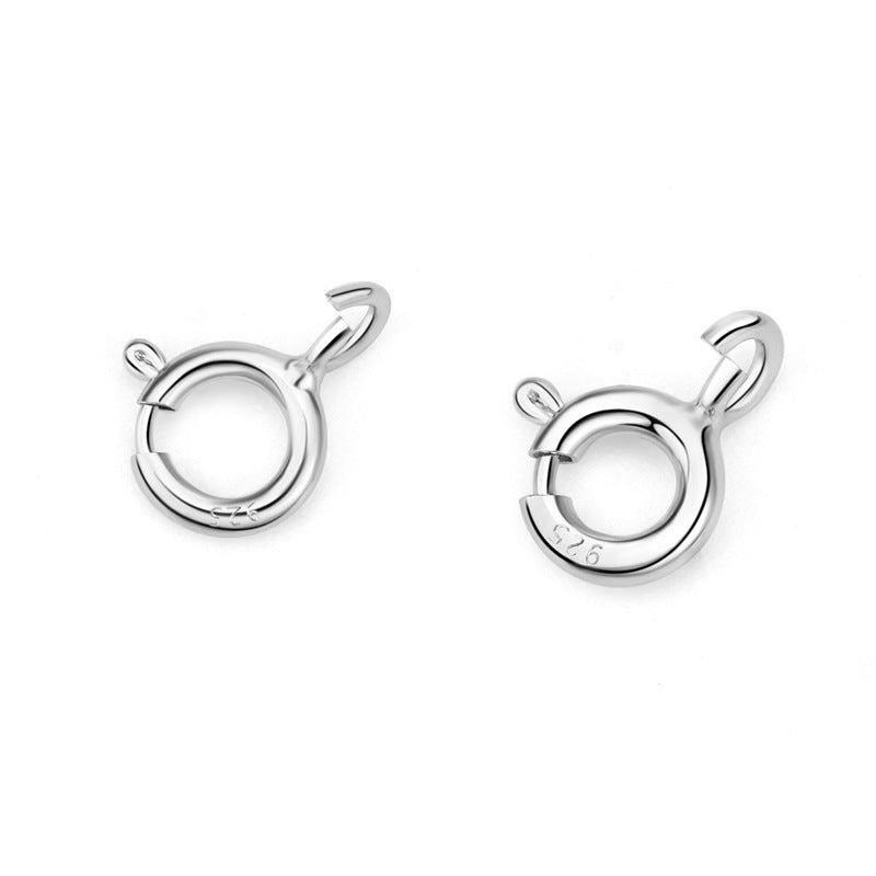 Simple Circle 925 Sterling Silver DIY Clasp & Toggle - SterlingSilberSchmuck