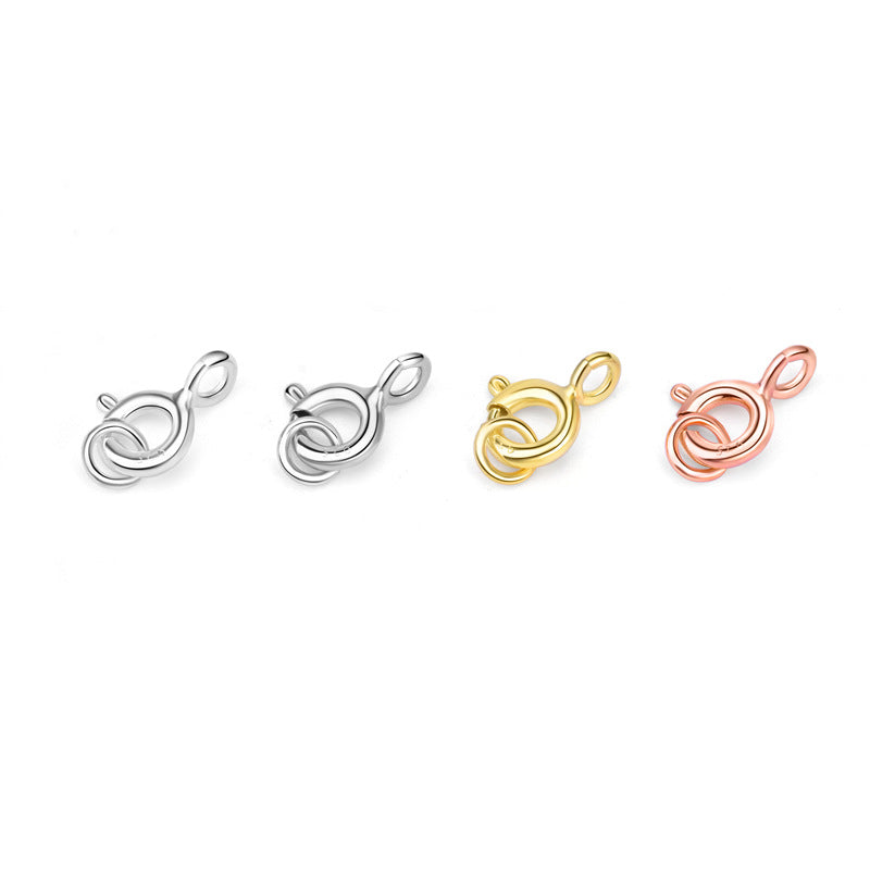 Simple Circle 925 Sterling Silver DIY Clasp & Toggle - SterlingSilberSchmuck