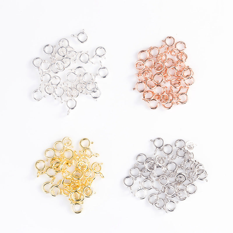 Simple Circle 925 Sterling Silver DIY Clasp & Toggle - SterlingSilberSchmuck