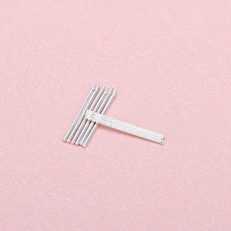 Simple Stick Strip 925 Sterling Silver DIY Earring Settings Pin - SterlingSilberSchmuck