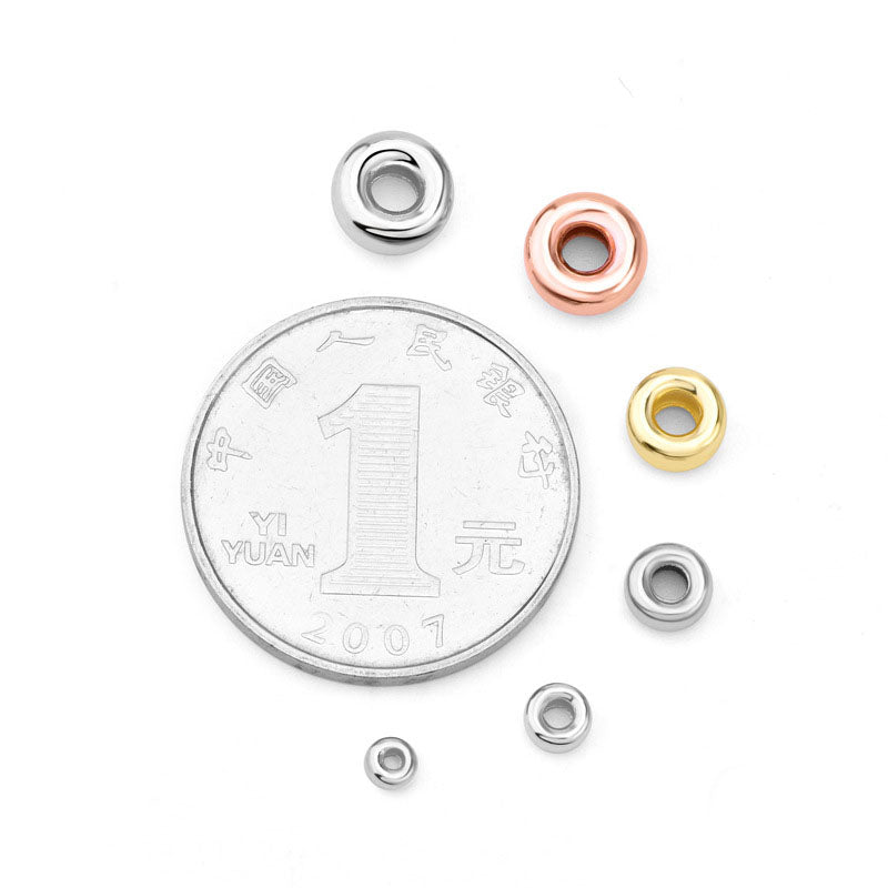 Cute Bread 925 Sterling Silver DIY Bead Caps - SterlingSilberSchmuck