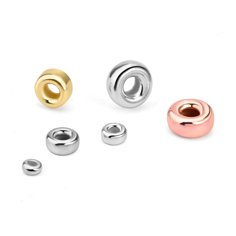 Cute Bread 925 Sterling Silver DIY Bead Caps - SterlingSilberSchmuck