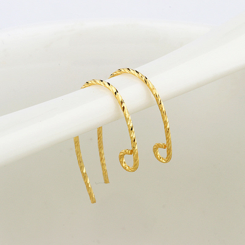 Fashion Twisted 925 Sterling Silver DIY Earring Hooks - SterlingSilberSchmuck