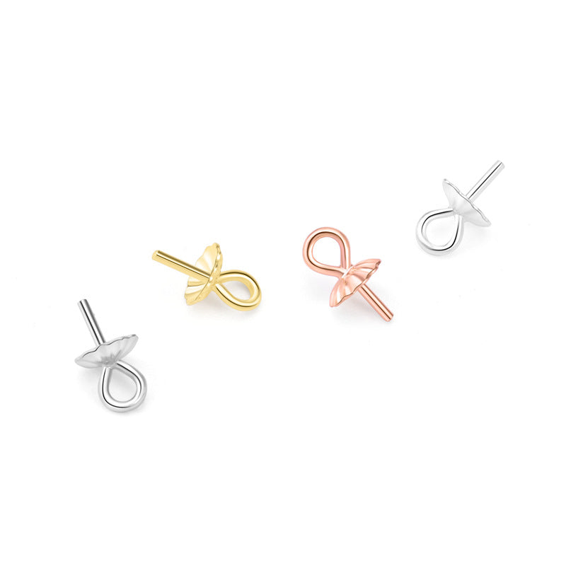 Sweet Flower 925 Sterling Silver DIY Bail - SterlingSilberSchmuck
