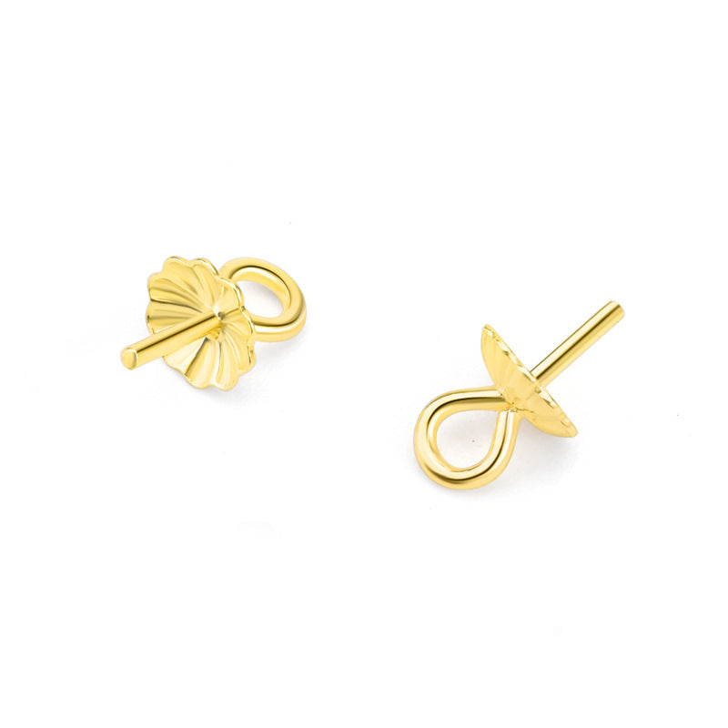 Sweet Flower 925 Sterling Silver DIY Bail - SterlingSilberSchmuck