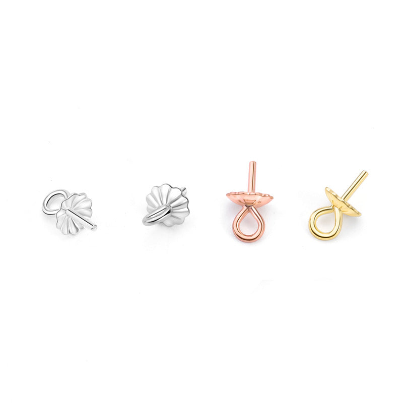 Sweet Flower 925 Sterling Silver DIY Bail - SterlingSilberSchmuck