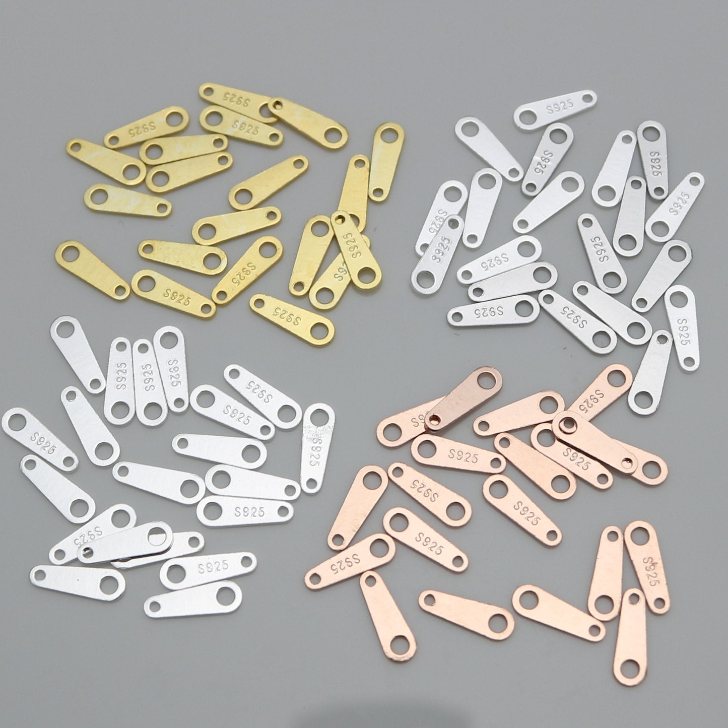 Simple Geometry 925 Sterling Silver DIY Charm - SterlingSilberSchmuck