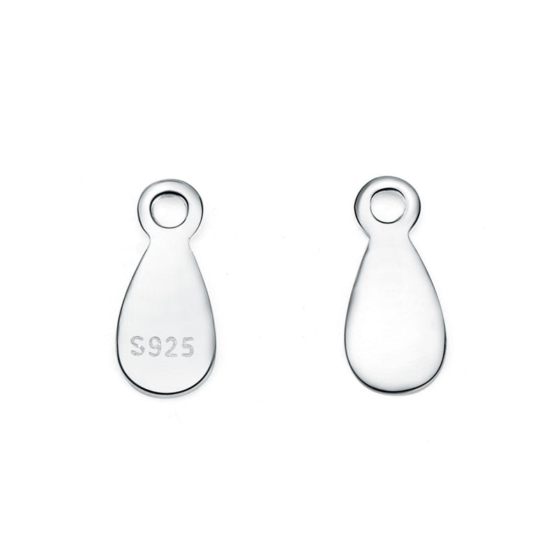 Simple Waterdrop 925 Sterling Silver DIY Charm - SterlingSilberSchmuck