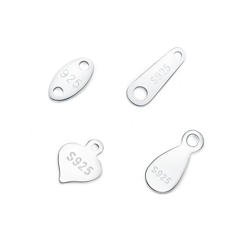Simple Waterdrop 925 Sterling Silver DIY Charm - SterlingSilberSchmuck