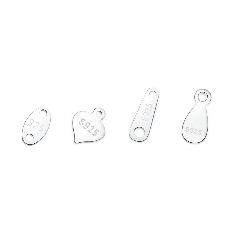 Simple Waterdrop 925 Sterling Silver DIY Charm - SterlingSilberSchmuck