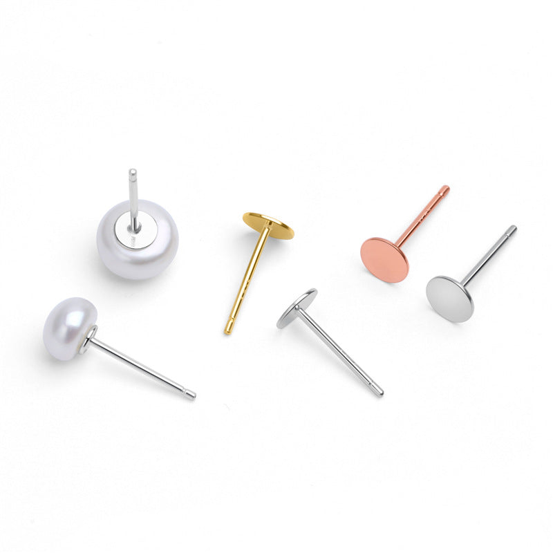 Runde flache Pinto Ohrstecker aus 925 Sterlingsilber, silverbene Silberschmuck, detailreiche Ohrschmuckstücke, elegante Silberschmuck-Design