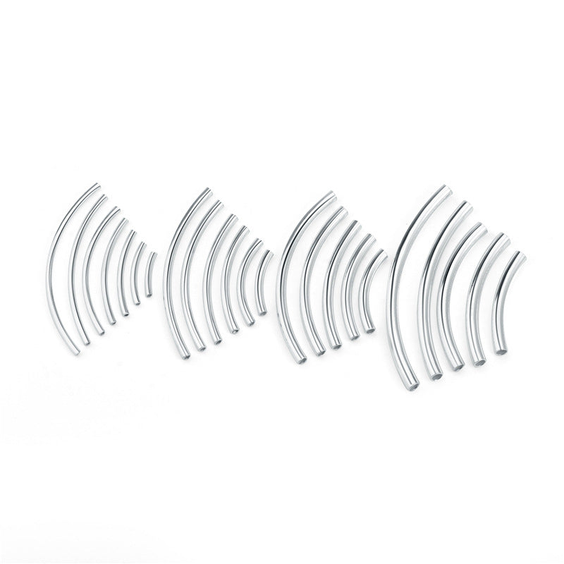 Simple Winding 925 Sterling Silver DIY Tube - SterlingSilberSchmuck