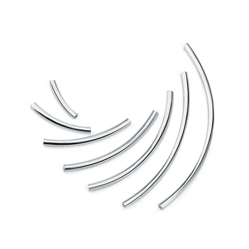 Simple Winding 925 Sterling Silver DIY Tube - SterlingSilberSchmuck