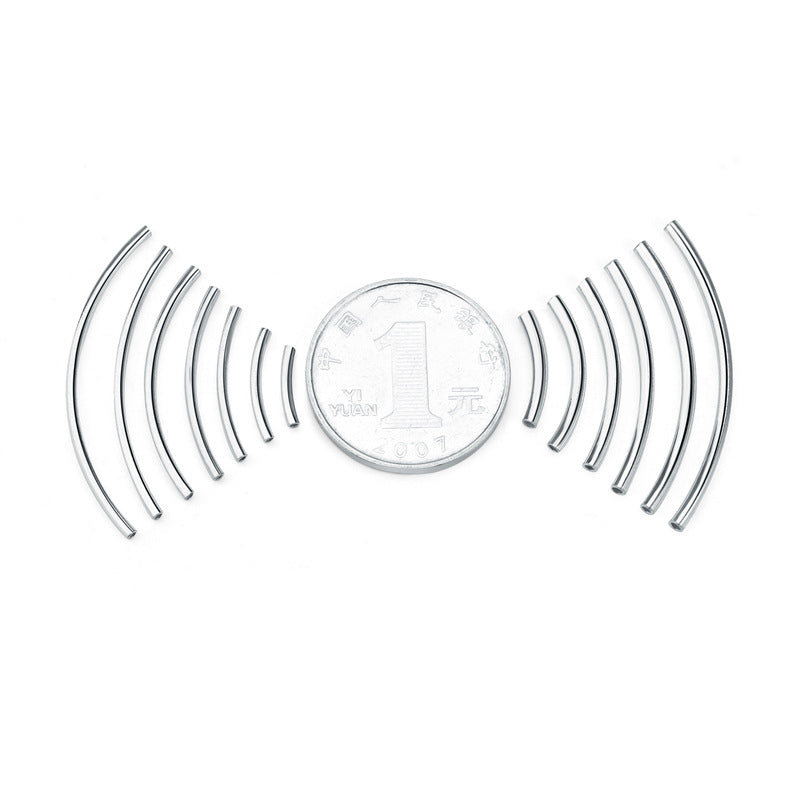 Simple Winding 925 Sterling Silver DIY Tube - SterlingSilberSchmuck