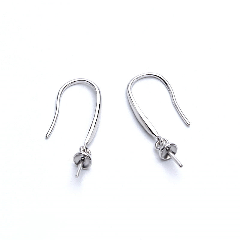 Simple Casual 925 Sterling Silver DIY Earrings Hooks - SterlingSilberSchmuck