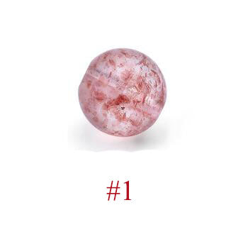 6mm - 10mm Natural Strawberry Quartz DIY Beads - SterlingSilberSchmuck