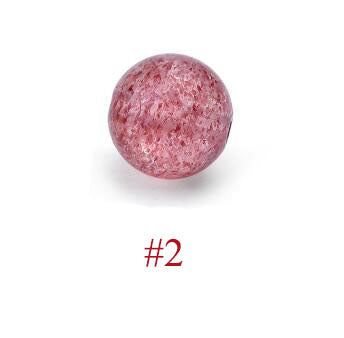 6mm - 10mm Natural Strawberry Quartz DIY Beads - SterlingSilberSchmuck