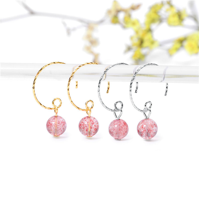 Simple Twisted Circle 925 Sterling Silver Earring Hooks - SterlingSilberSchmuck