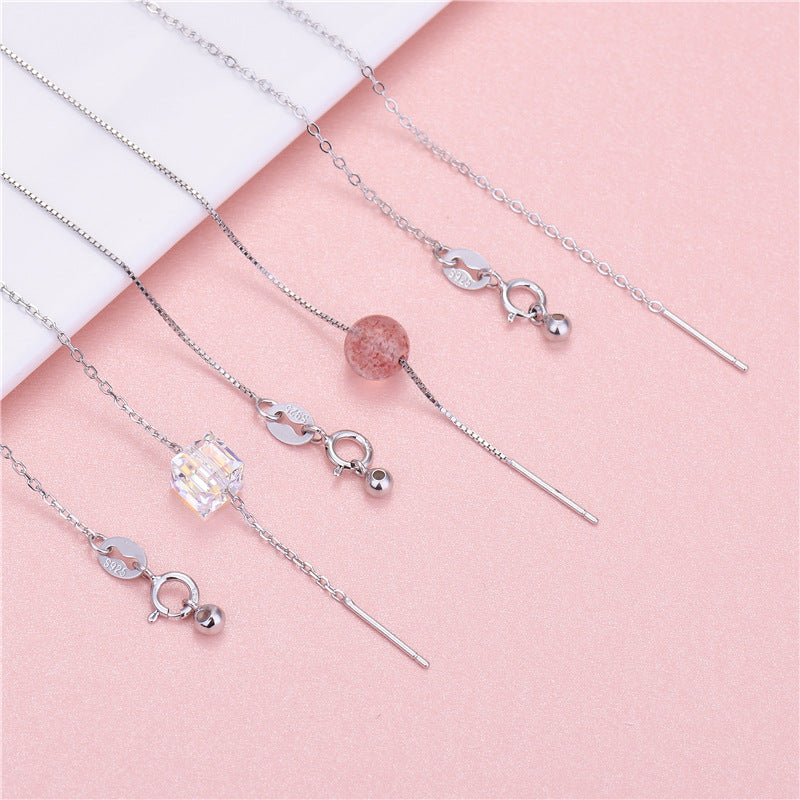 925 Sterling Silver DIY Fashion Box Rolo Chain Links With Clasp &  Toggle - SterlingSilberSchmuck