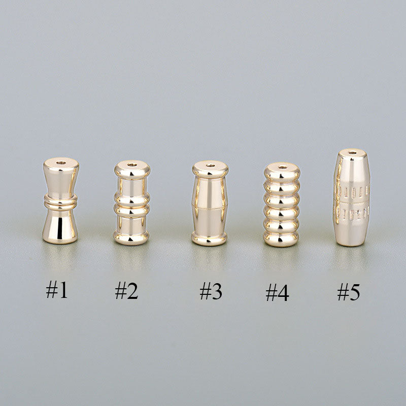 Simple Tube 925 Sterling Silver DIY Clasp - SterlingSilberSchmuck
