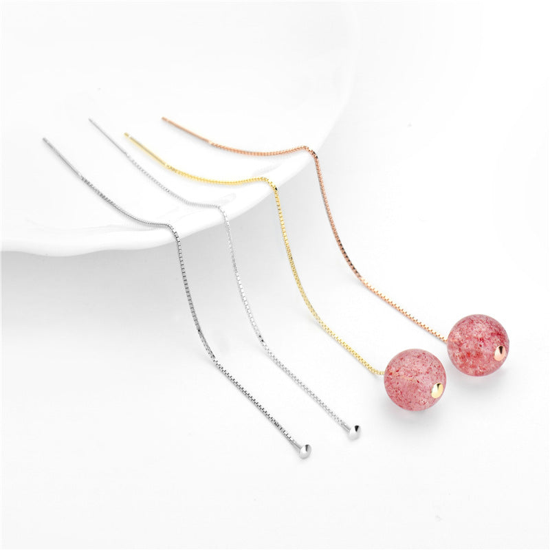 Simple 925 Sterling Silver DIY Earring Thread Box Chain - SterlingSilberSchmuck