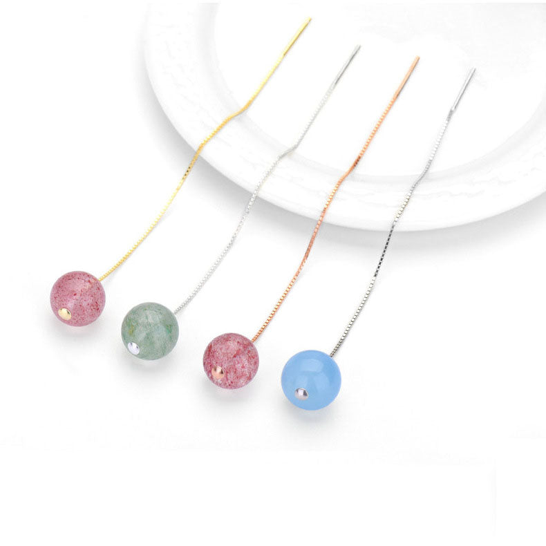 Simple 925 Sterling Silver DIY Earring Thread Box Chain - SterlingSilberSchmuck