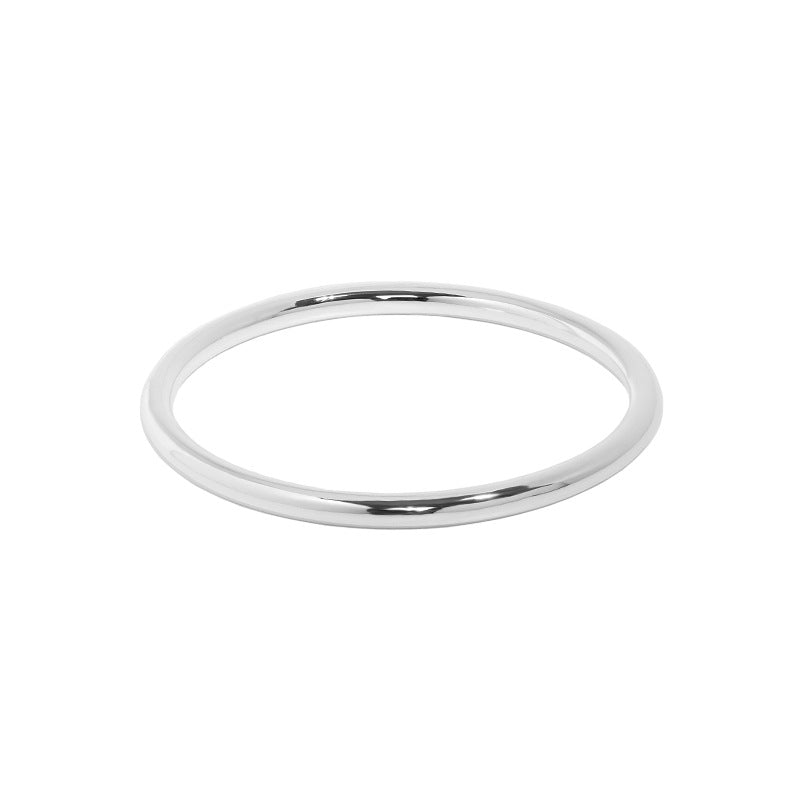 Silberbener S990 Silber Armreif, 4,2 mm breit, minimalistisches, elegantes und modernes Design, massiv gefertigt von silverbene.