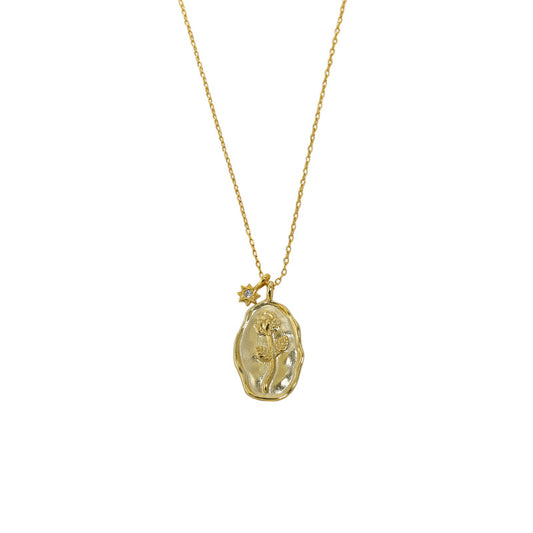 Elegante CZ Rosen Halskette aus 925 Sterling Silber von silverbene, feminin und modern, zeigt eine filigrane Rosen-Design.
