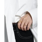 Lade das Bild in den Galerie-Viewer, Modern Oval CZ Branch 925 Sterling Silver Adjustable Ring
